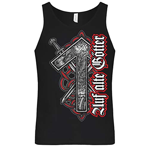 SONS OF ODIN Herren Tank Top Muskelshirt Auf alte Götter Wikinger Walhalla Kriegsgott Germane von SONS OF ODIN