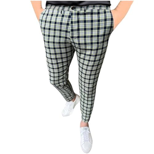 SOOUICKER Chino Hose Herren Stretch Kariert Anzughose Herren Regular Fit Muster Chino Hose Herren Tapered Fit Anzughose Herren Casual Karo Stoffhose Herren Elegant Freizeithose Herren Modern SOOUICKER Chino Hose Herren Stretch Kariert Anzughose Herren Regular Fit Muster Chino Hose Herren Tapered Fit Anzughose Herren Casual Karo Stoffhose Herren Elegant Freizeithose Herren Modern von SOOUICKER