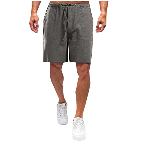 SOOUICKER Kurze Hose Herren Sommer Leinenhose Herren Kurz Weit Kurze Hosen Herren Leinen Shorts Herren Sommer Bermuda Shorts Herren Leinen Bermuda Shorts Herren mit Kordel SOOUICKER Kurze Hose Herren Sommer Leinenhose Herren Kurz Weit Kurze Hosen Herren Leinen Shorts Herren Sommer Bermuda Shorts Herren Leinen Bermuda Shorts Herren mit Kordel von SOOUICKER