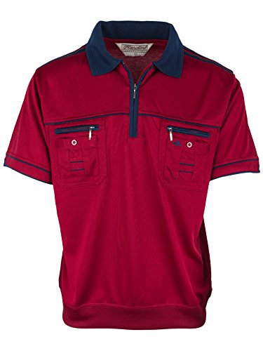 SOUNON Polohemd Poloshirt für Herren Bordeauxrot, Groesse: 4XL SOUNON Polohemd Poloshirt für Herren Bordeauxrot, Groesse: 4XL von SOUNON