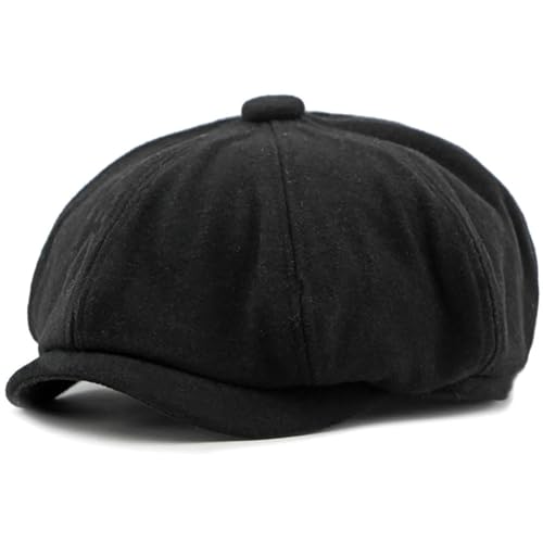 SOYNIA Barett Baskenmützen Für Herren Berets Vintage Achteckige Newsboy Cap Patchwork Künstler Maler Beret Hut Kappen Für Männer Frauen Beret Kappen 55-59Celastisch Schwarz SOYNIA Barett Baskenmützen Für Herren Berets Vintage Achteckige Newsboy Cap Patchwork Künstler Maler Beret Hut Kappen Für Männer Frauen Beret Kappen 55-59Celastisch Schwarz von SOYNIA