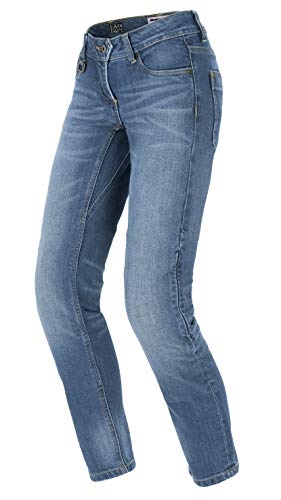 Spidi Damen Pantaloni Denim J-Tracker Jeans Moto Donna, Blau, 27 von SPIDI