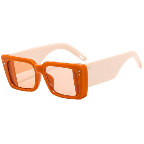 SPOAVGYZ Sonnenbrille für Damen und Herren, Retro, großer Rahmen, UV400 Schutz,Orange SPOAVGYZ Sonnenbrille für Damen und Herren, Retro, großer Rahmen, UV400 Schutz,Orange von SPOAVGYZ