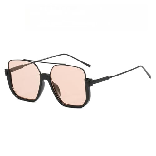 SPOAVGYZ Sonnenbrille für Damen und Herren, Retro-Sonnenbrille mit Metallrahmen, UV400,Schwarz/Orange SPOAVGYZ Sonnenbrille für Damen und Herren, Retro-Sonnenbrille mit Metallrahmen, UV400,Schwarz/Orange von SPOAVGYZ