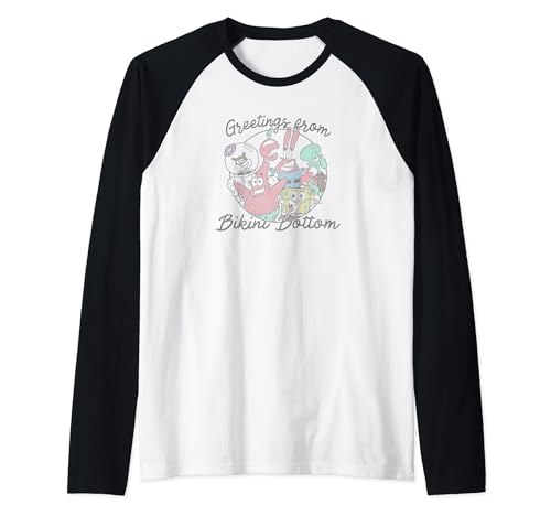 SpongeBob SquarePants Greetings From Bikini Bottom Raglan von SPONGEBOB SQUAREPANTS