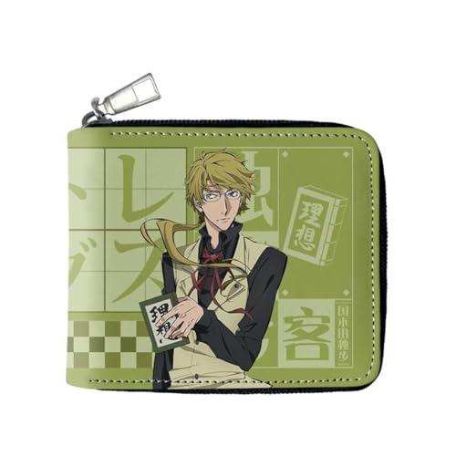 SPSMOKH Bungo Stray Dogs Anime Brieftasche Kinder Geldbörse Faltbare Leder Portemonnaie Jungen und Mädchen Cartoon Brieftaschen Geschenk für Anime Fans (6) von SPSMOKH