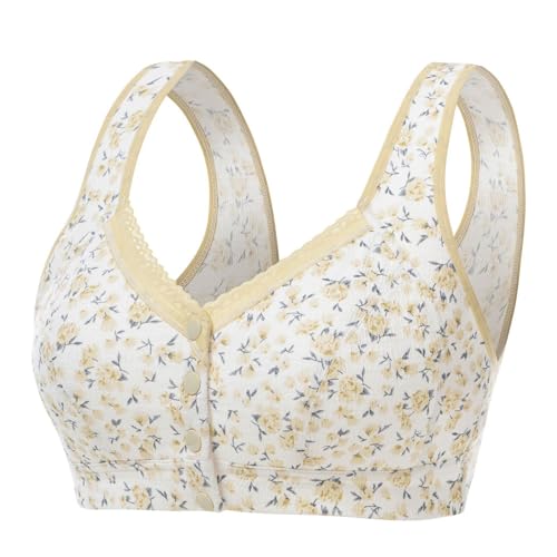SRZYMJ Damen Bra Vorderverschluss Ohne Bügel BH Damen Sport BH Halt Große Soft BH Damen BH mit Vorderverschluss aus Baumwolle, Soft BH mit Druckknopf Vorne ohne Bügel Druckknopf Vorne ohne Bügel SRZYMJ Damen Bra Vorderverschluss Ohne Bügel BH Damen Sport BH Halt Große Soft BH Damen BH mit Vorderverschluss aus Baumwolle, Soft BH mit Druckknopf Vorne ohne Bügel Druckknopf Vorne ohne Bügel von SRZYMJ