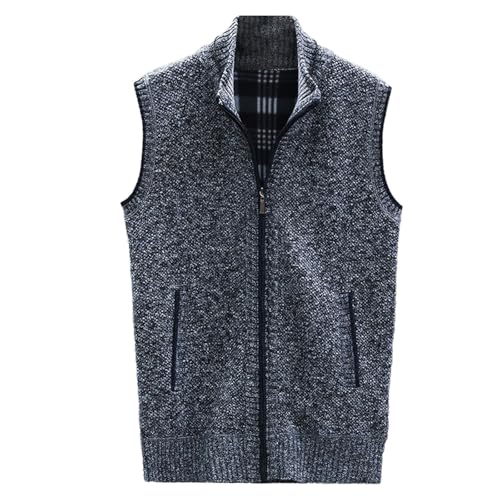 SRZYMJ Herren Business West Ärmellose Pullunder Slim Fit Strickweste V-Ausschnitt Pulloverwestee Herbst Winter Wollweste für Männer Dunkelgrau Trachtenweste Herren Pullunder V-Ausschnitt Strickweste L SRZYMJ Herren Business West Ärmellose Pullunder Slim Fit Strickweste V-Ausschnitt Pulloverwestee Herbst Winter Wollweste für Männer Dunkelgrau Trachtenweste Herren Pullunder V-Ausschnitt Strickweste L von SRZYMJ
