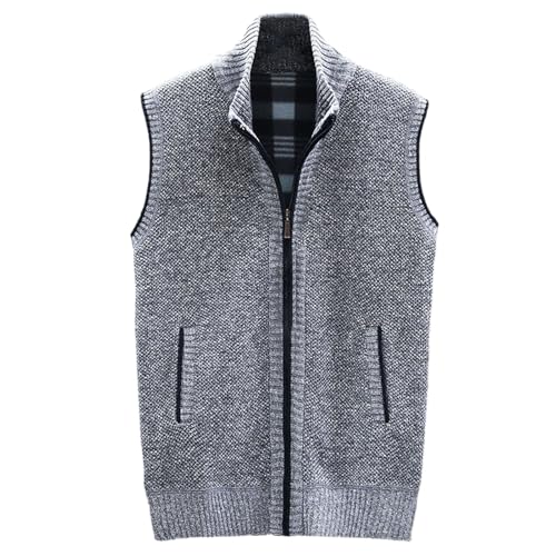 SRZYMJ Herren Pullunder Strickweste Feinstrick Weste mit V-Ausschnitt Holz-Knopfleiste ärmellos Baumwollmischung Regular fit Light Grau Trachten Westen Herren Business West Slim Men'S Jumpers M SRZYMJ Herren Pullunder Strickweste Feinstrick Weste mit V-Ausschnitt Holz-Knopfleiste ärmellos Baumwollmischung Regular fit Light Grau Trachten Westen Herren Business West Slim Men'S Jumpers M von SRZYMJ