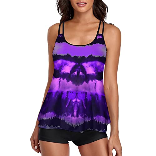 SRZYMJ Tankini Oberteil Violett Badeanzug Bikini Damen Große Größe Badekleid Damen 2 Teilig Swimsuits for Women Tummy Control Monokini Damen Schwarz Strandmode Damen 2023 SRZYMJ Tankini Oberteil Violett Badeanzug Bikini Damen Große Größe Badekleid Damen 2 Teilig Swimsuits for Women Tummy Control Monokini Damen Schwarz Strandmode Damen 2023 von SRZYMJ
