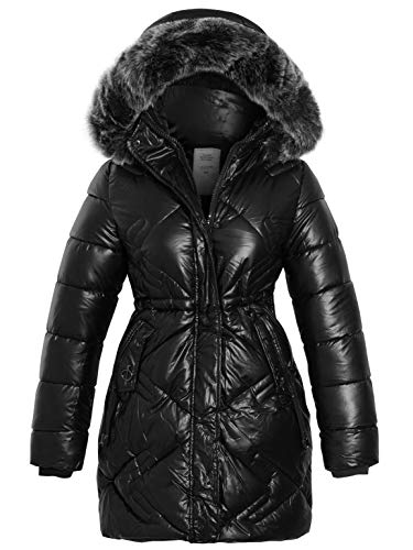 SS7 Mädchen Gepolsterte Parka-Mantel mit Fleece-Futter von SS7