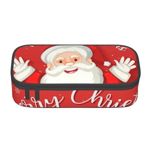 SSGVLPTO Merry Christmas Print Stationery Organizer, Double Zip Large Pencil Bag, Portable Pencil Holder, Black, Taglia Unica, Floral, Schwarz , Einheitsgröße, Blumenmuster SSGVLPTO Merry Christmas Print Stationery Organizer, Double Zip Large Pencil Bag, Portable Pencil Holder, Black, Taglia Unica, Floral, Schwarz , Einheitsgröße, Blumenmuster von SSGVLPTO