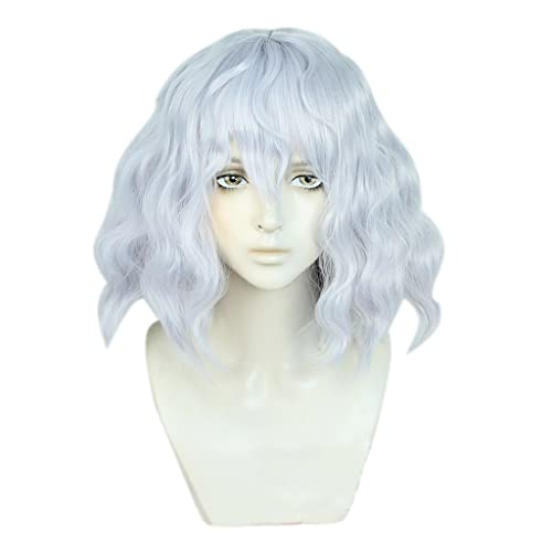 Anime Cosplay Wig for Neferpitou Cosplay Wig,Silver Purple Short Curly Wig Synthetic Hair,Halloween Costume Cosplay,for Christmas Carnival Party, OneSize, AS Show Anime Cosplay Wig for Neferpitou Cosplay Wig,Silver Purple Short Curly Wig Synthetic Hair,Halloween Costume Cosplay,for Christmas Carnival Party, OneSize, AS Show von SSLQYLEE