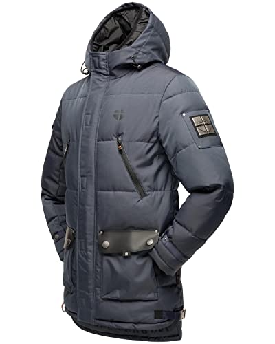 STONE HARBOUR Herren Winter Jacke Wintermantel Parka warm gefüttert Tahaa Stone Blue Gr. L von STONE HARBOUR