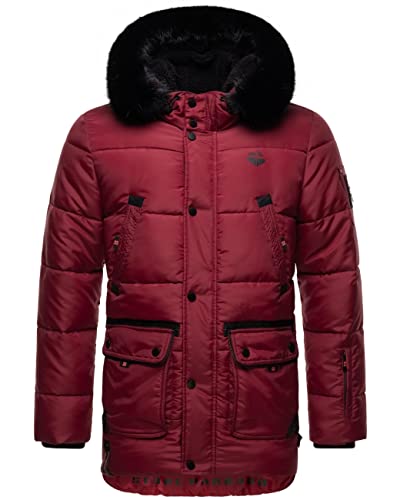 STONE HARBOUR Herren warme Winter Steppjacke Mironoo Granit Red Gr. L von STONE HARBOUR