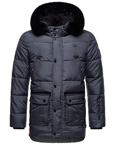 STONE HARBOUR Herren warme Winter Steppjacke Mironoo Stone Blue Gr. 3XL von STONE HARBOUR