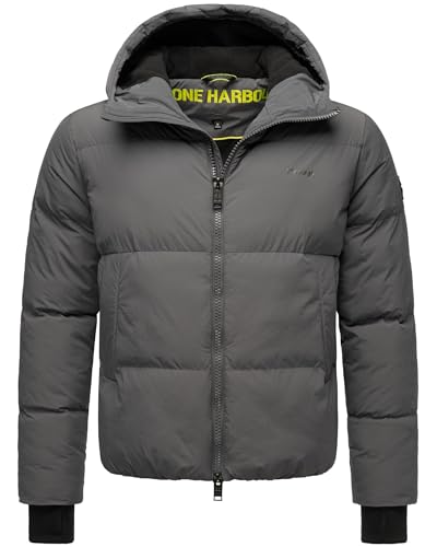 STONE HARBOUR Herren Winterjacke warme Kurze Steppjacke mit Verstellbarer Kapuze Tayroos XX Anthracite Gr. S STONE HARBOUR Herren Winterjacke warme Kurze Steppjacke mit Verstellbarer Kapuze Tayroos XX Anthracite Gr. S von STONE HARBOUR
