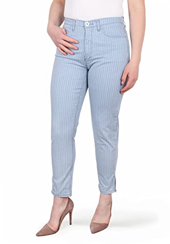 Nizza Stripe Damen 5-Pocket-Jeans Tapered Fit Stretch Denim clean wash Beinform konisch Nizza Stripe Damen 5-Pocket-Jeans Tapered Fit Stretch Denim clean wash Beinform konisch von STOOKER