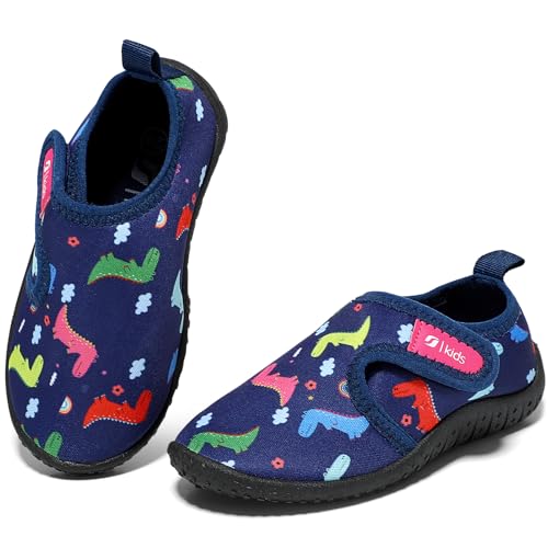 STQ KIDS Badeschuhe Kinder Schwimmschuhe Mädchen Wasserschuhe with Klettverschluss Strandschuhe Rose EU28 von STQ KIDS