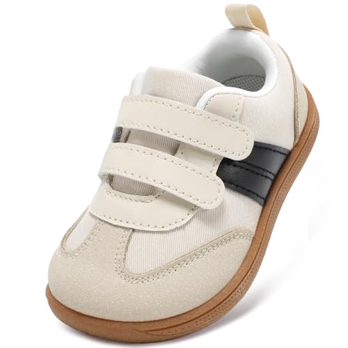 STQ KIDS Jungen Schuhe Breiter Zehenraum Kleinkinder Lauflernschuhe rutschfeste Kinder Sneakers Weiche Leicht mit Haken- und Schlaufenband Beige 23 EU Weit STQ KIDS Jungen Schuhe Breiter Zehenraum Kleinkinder Lauflernschuhe rutschfeste Kinder Sneakers Weiche Leicht mit Haken- und Schlaufenband Beige 23 EU Weit von STQ KIDS