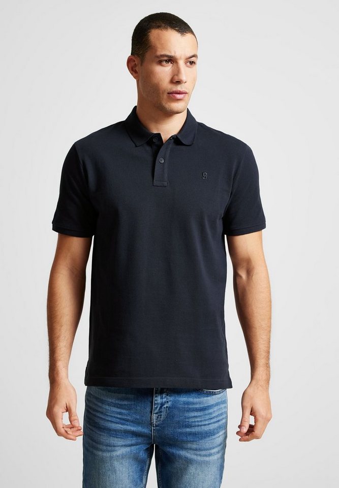 STREET ONE MEN Poloshirt in Unifarbe von STREET ONE MEN