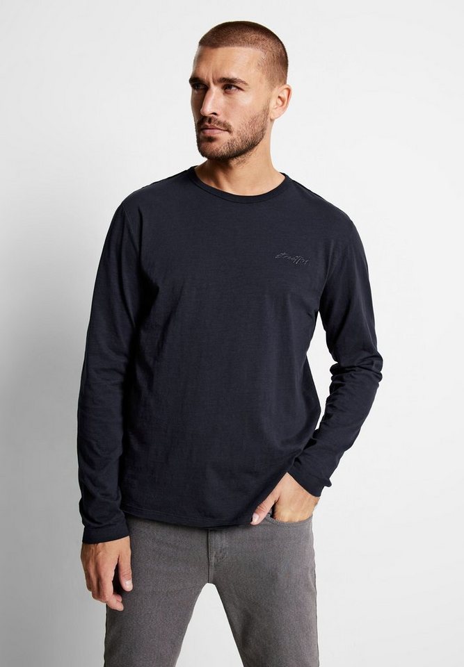 STREET ONE MEN Rundhalsshirt in Unifarbe von STREET ONE MEN