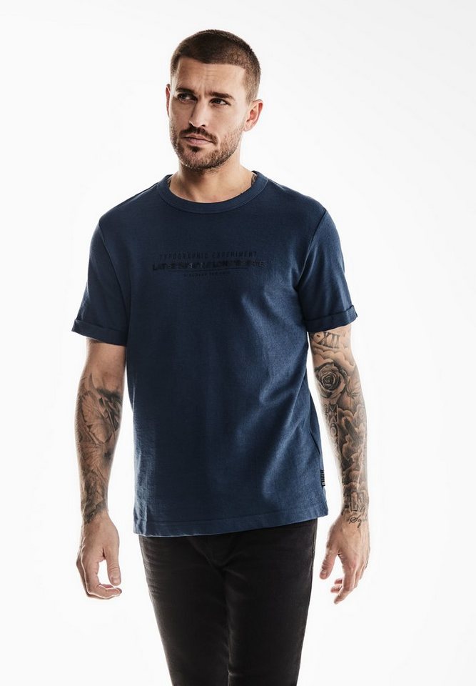 STREET ONE MEN Rundhalsshirt mit Rundhalsausschnitt von STREET ONE MEN