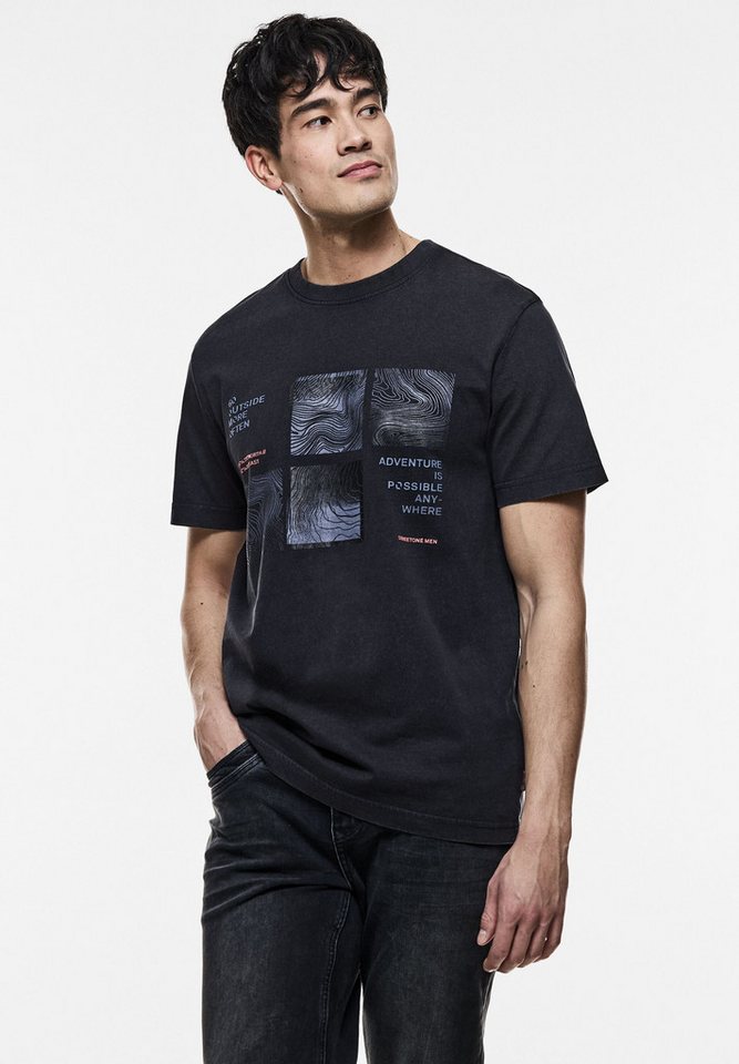 STREET ONE MEN Rundhalsshirt mit grafischem Design von STREET ONE MEN