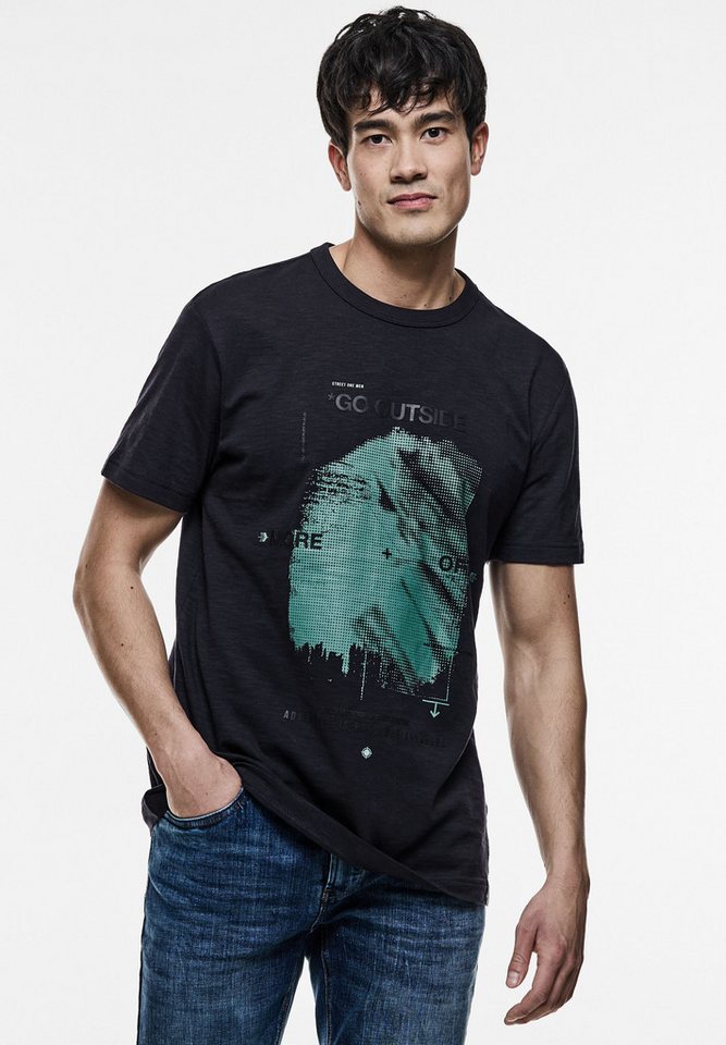 STREET ONE MEN T-Shirt aus reiner Baumwolle von STREET ONE MEN