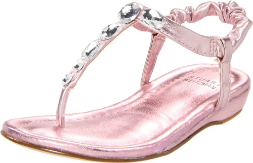 Stuart Weitzman Kinderschuhe Bella, Mädchen Zehentrenner, Pink (Light PINK METALLIC), EU 35 (US 4) von STUART WEITZMAN