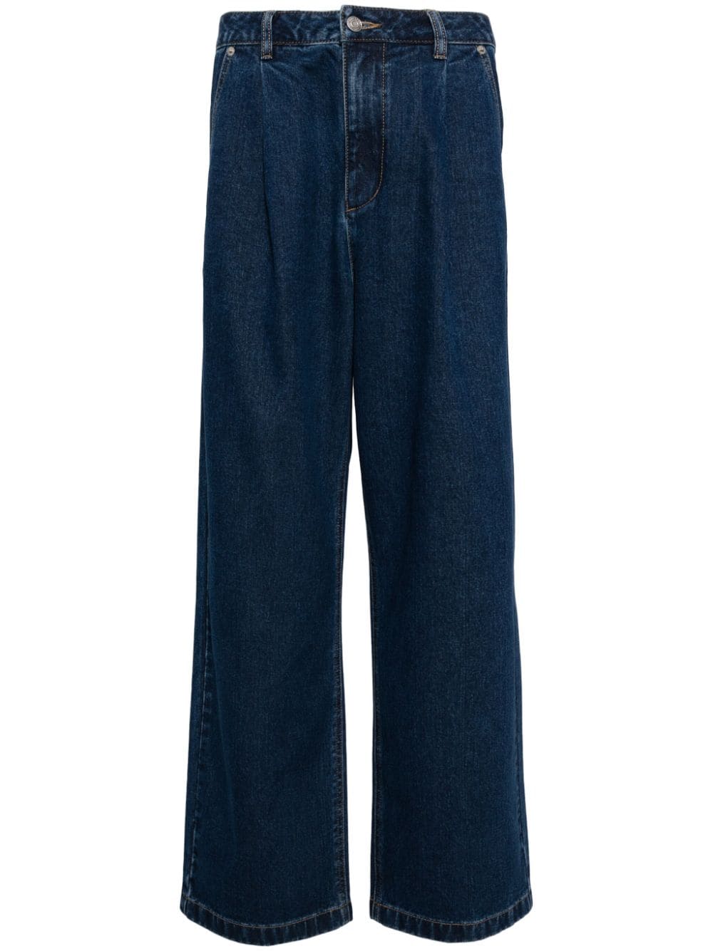 STUDIO TOMBOY High-Rise-Jeans mit weitem Bein - Blau von STUDIO TOMBOY