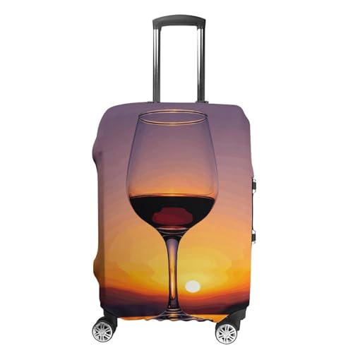 STVNKML Gepäckabdeckung, Koffer-Schutz, Sonnenuntergang, Weinglas, waschbar, elastisch, kratzfest, doppelseitig, mit Reißverschluss, für 48,3 - 81,3 cm Gepäck, weiß, S, Blumen und Tiere STVNKML Gepäckabdeckung, Koffer-Schutz, Sonnenuntergang, Weinglas, waschbar, elastisch, kratzfest, doppelseitig, mit Reißverschluss, für 48,3 - 81,3 cm Gepäck, weiß, S, Blumen und Tiere von STVNKML