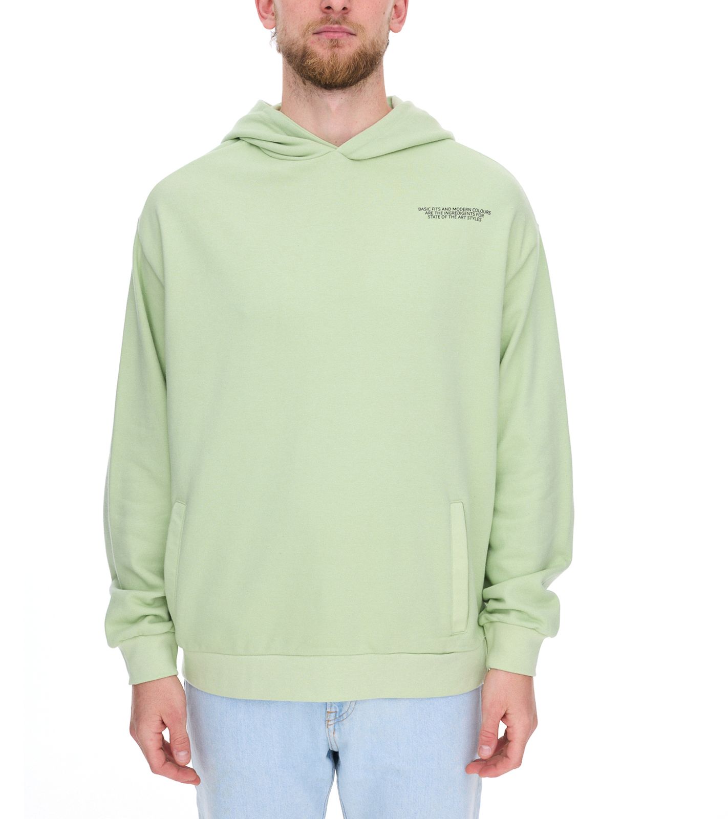 SUBLEVEL Herren Kapuzen-Pullover Baumwoll-Hoodie mit Eingriffstaschen Sweater H10014T21326A3 1220 Hellgrün SUBLEVEL Herren Kapuzen-Pullover Baumwoll-Hoodie mit Eingriffstaschen Sweater H10014T21326A3 1220 Hellgrün von SUBLEVEL
