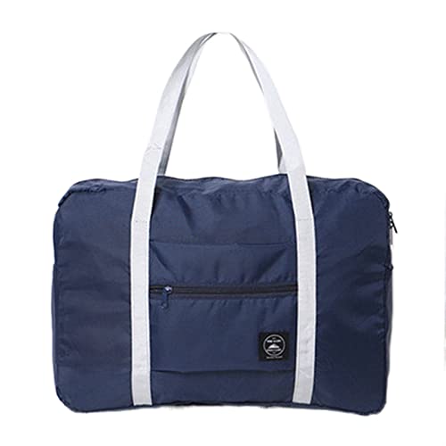 SUICRA Reisetasche Portable Travel Tote Large Capacity Clothes Duffle Bag Women Men Luggage Suitcase Handbag Organizer Accessories Supplies Stuffc (Color : B Dark Blue) von SUICRA