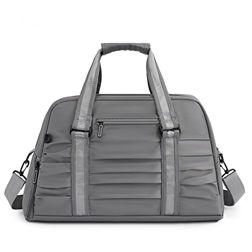 SUICRA Turnbeutel Carry on Duffel Bag Outdoor Sport Bag Dry Wet Separate Gym Fitness Handtasche Casual Solid Large Capacity Sac De Voyage (Color : Dark Grey) von SUICRA