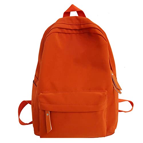 SUKORI Damenrucksack 1pc Waterproof Nylon Women Backpack Female Black Bagpack for Teenager School BookBag Lady Travel (Color : Orange) von SUKORI