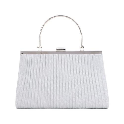 SUKUTU Frauen Kupplung Abendtasche Plissee Hochzeit Handtasche Tasche Seide Umhängetasche Schulranzen für Party SUKUTU Frauen Kupplung Abendtasche Plissee Hochzeit Handtasche Tasche Seide Umhängetasche Schulranzen für Party von SUKUTU