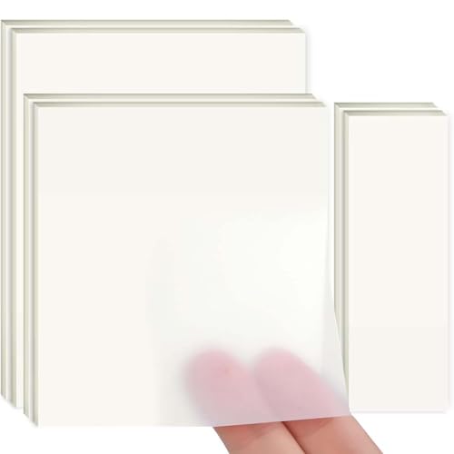 Blätter Haftnotizen,Transparent, 400 Wasserfest Clear Sticky Notes, Wiederbeschreibbar Durchsichtige für Schulsachen, Schule, Büro, Hause - Vier Größen Blätter Haftnotizen,Transparent, 400 Wasserfest Clear Sticky Notes, Wiederbeschreibbar Durchsichtige für Schulsachen, Schule, Büro, Hause - Vier Größen von SULIUDAJI