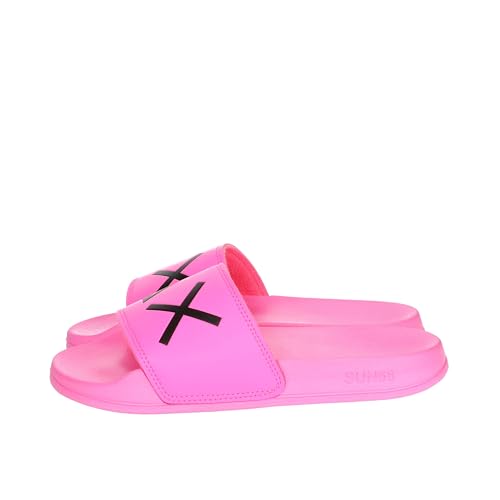 Slippers logo Sun68 fuxia fluo donna DS24SU14 X34203 39 von SUN68