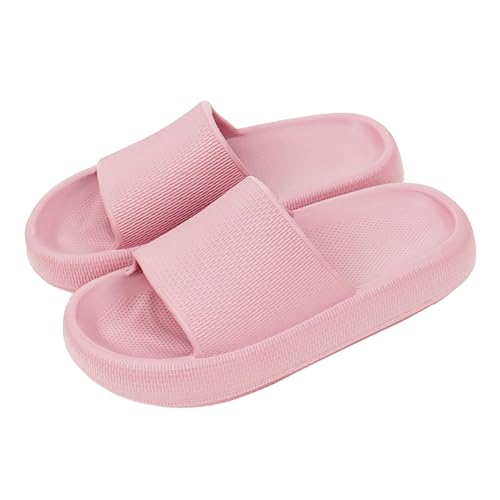 Badelatschen Damen Herren Original Badelatschen Damen Pillow Cloud Slippers Sommer Schlappen Rutschfest Badeschuhe (Rosa, Erwachsene, Damen, 37, Numerisch (von/bis), EU Schuhgrößensystem, 38, M) von SUNAVY