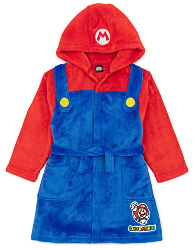 Super Mario Dressing Kleid Kinder Mädchen Jungen Spielcharakter PJS Bademantel 11-12 Jahre von Super Mario