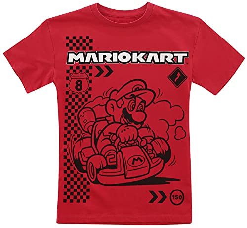 Super Mario Kids - Kart Champion Unisex T-Shirt rot 140 100% Baumwolle Gaming, Nachhaltigkeit Super Mario Kids - Kart Champion Unisex T-Shirt rot 140 100% Baumwolle Gaming, Nachhaltigkeit von Super Mario