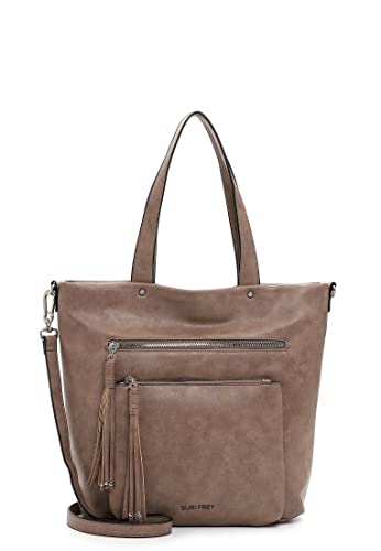 SURI FREY Shopper Lotty 13264 Damen Handtaschen Uni taupe 900 von SURI FREY