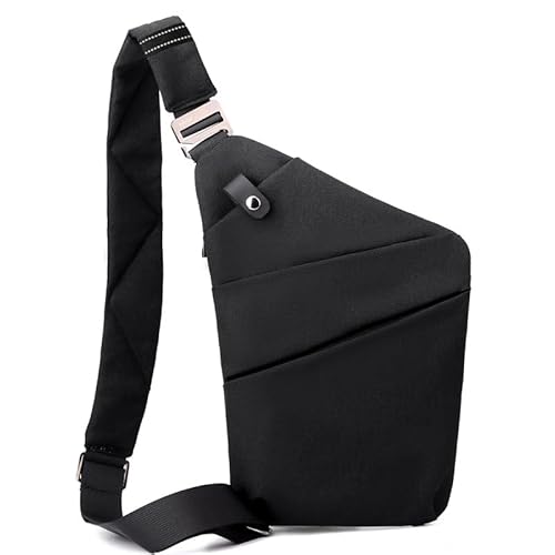 myhanna Flexr-Tasche, diebstahlsichere Tasche Herren Damen, Anti-Diebstahl-Reisetasche - Bewahren Sie Ihre Wertsachen sicher auf! (Schwarz-LINKSHÄNDER) von SWZEC