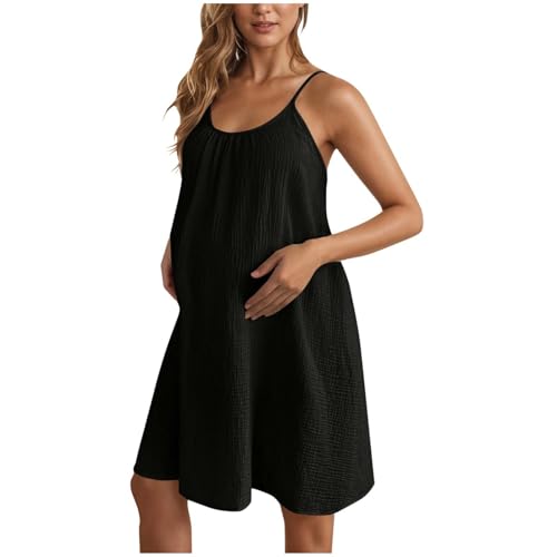 SYDUZAX Damenmode Einfarbig Verstellbare Strapse äRmelloses Umstandskleid Strapskleid Umstandsmode Baby Kind Tailliert Sommerkleider Leicht Luftig Sommer Freizeitkleid äRmellos Strandkleider SYDUZAX Damenmode Einfarbig Verstellbare Strapse äRmelloses Umstandskleid Strapskleid Umstandsmode Baby Kind Tailliert Sommerkleider Leicht Luftig Sommer Freizeitkleid äRmellos Strandkleider von SYDUZAX