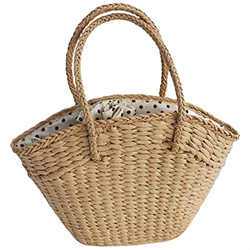 SYT-MD Strand Rattan Bag Damen Super Große Stroh Tasche Damen Handtasche Handtasche Stroh gewebt Beachtasche von SYT-MD