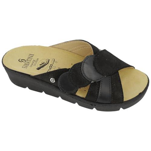 Sabatini Calzature Simona S1057 Brina/Galaxy Clogs Change System für Damen, Schwarz, 100 % Made in Italy, Schwarz , 35 EU von Sabatini Calzature