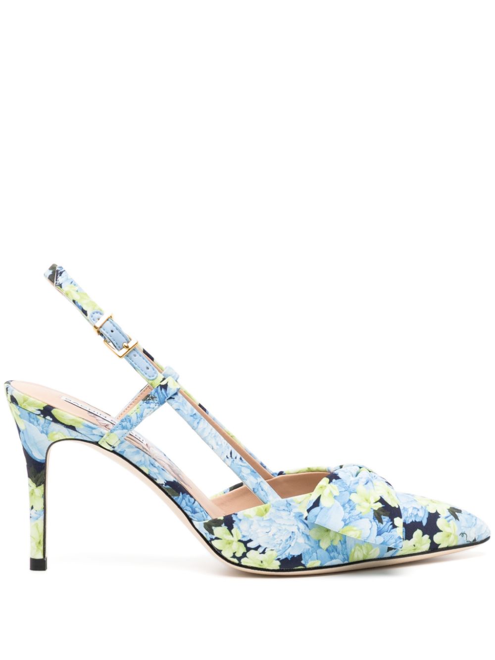 Sachin & Babi Lenox Pumps mit Blumen-Print 90mm - Blau von Sachin & Babi