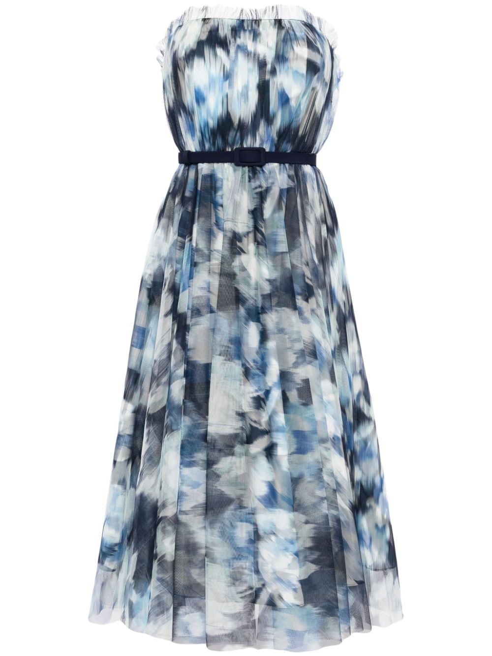 Sachin & Babi Marni Midikleid mit abstraktem Print - Blau von Sachin & Babi