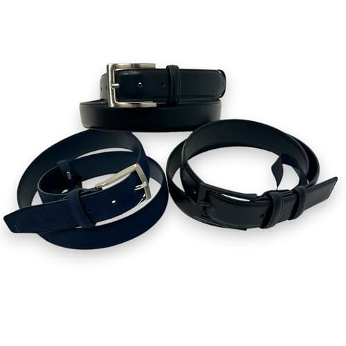 Safekeepers Veganer Gürtel Herren Herrengürtel für Männer kunstleder Vegan Gürtel -velours gürtel, Kunstleder Vegan Belts 30mm -2 Stück von Safekeepers